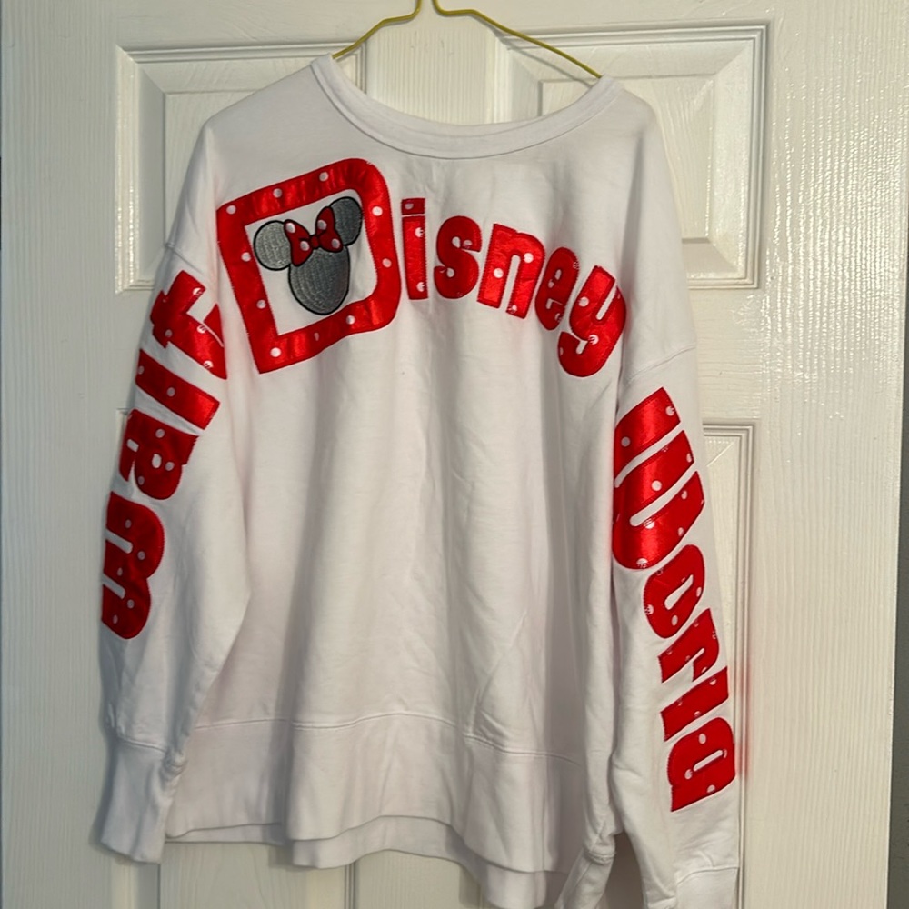 Disney Mini White Women’s Sweatshirt Size XL